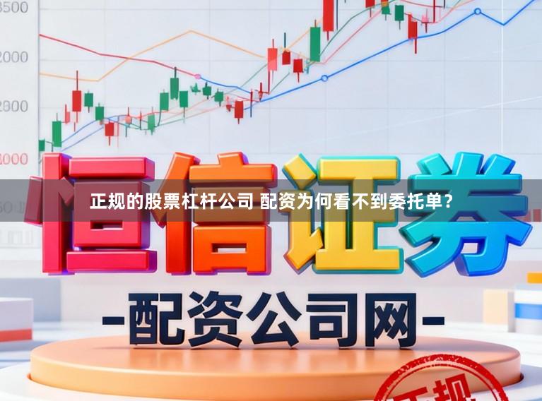 正规的股票杠杆公司 配资为何看不到委托单？